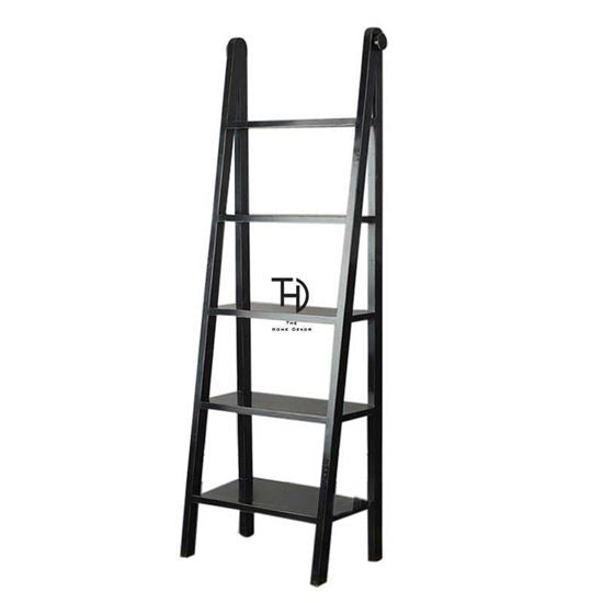 LadWing Black Bookcase - The Home Dekor