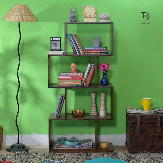 Zag Bookcase Pt - The Home Dekor