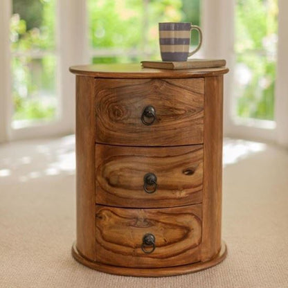 Acropolis Round Side End Table - The Home Dekor