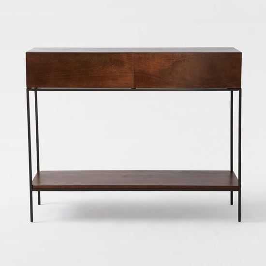 Industrial Console Table Honey - The Home Dekor