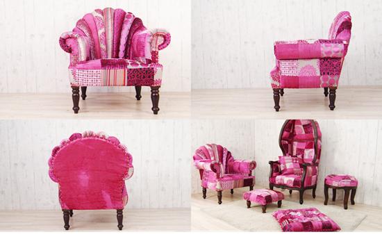 Peacock Pink Sofa