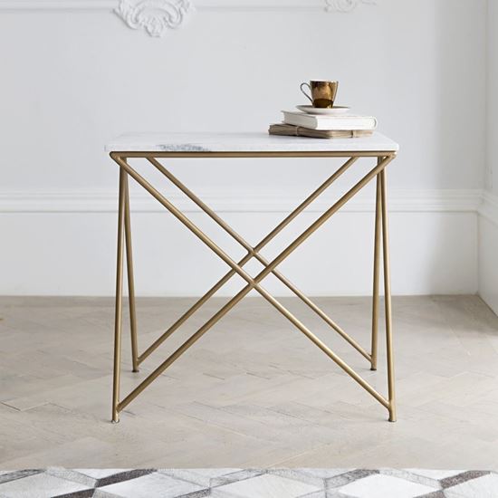 Ran Marble Side Table - The Home Dekor