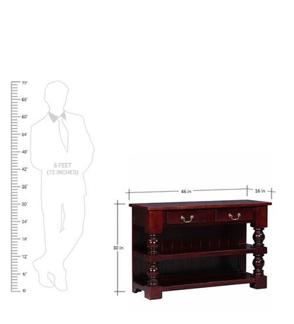 Shiva Console Table Mahogany