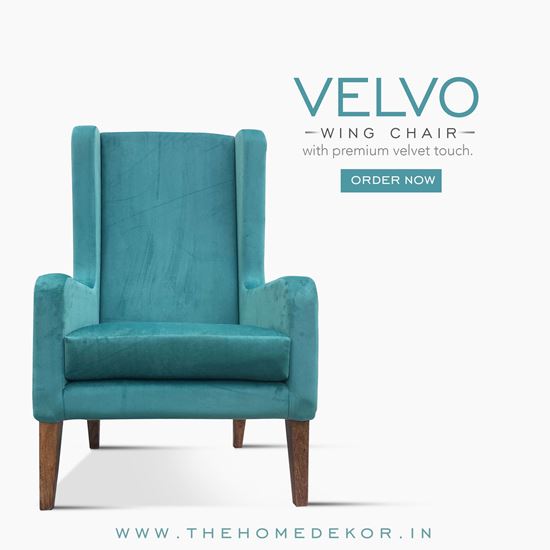 Velvo Wing Chair Online