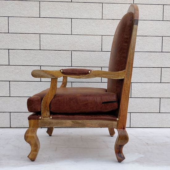 Letherite Charles Chair with Stool