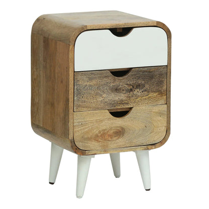 Braithwaite Bedside Table White - The Home Dekor