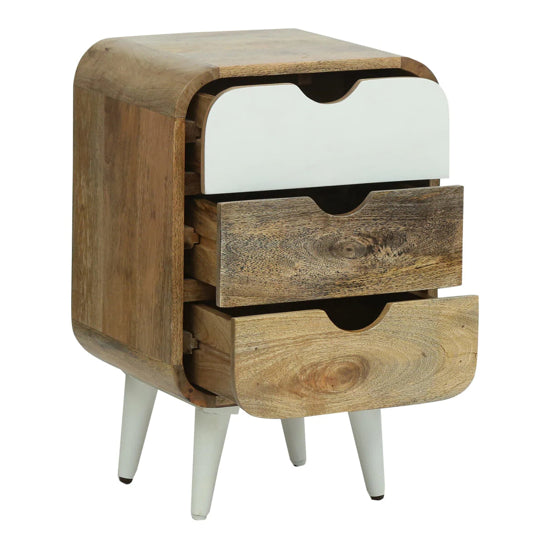 Braithwaite Bedside Table White - The Home Dekor