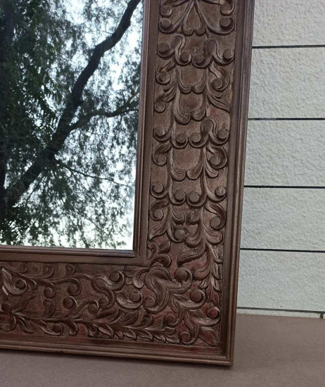 Aklavya Mirror Frame rustic